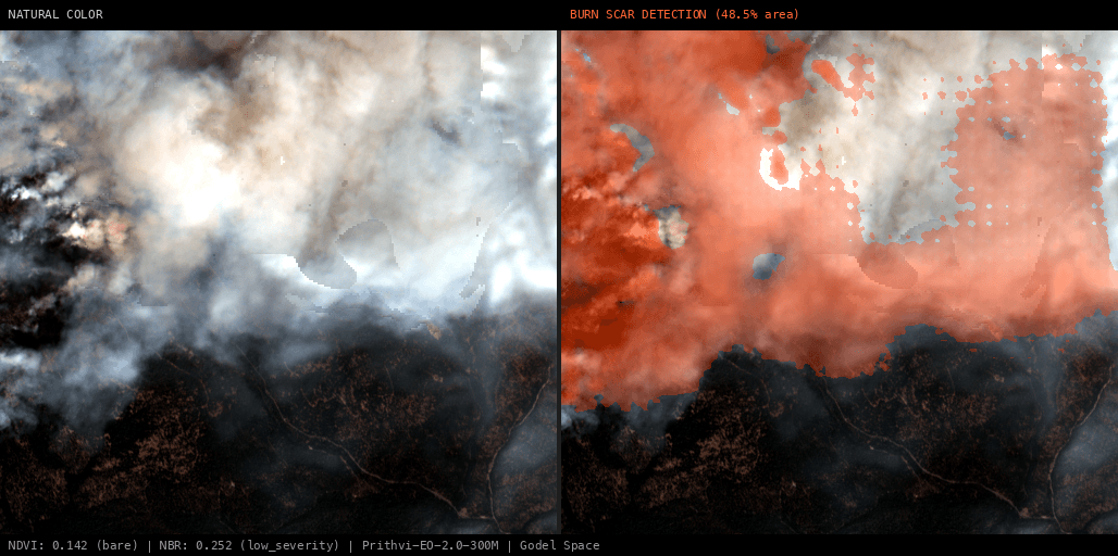 ML analysis for Wildfire McCulley, Baker, Oregon