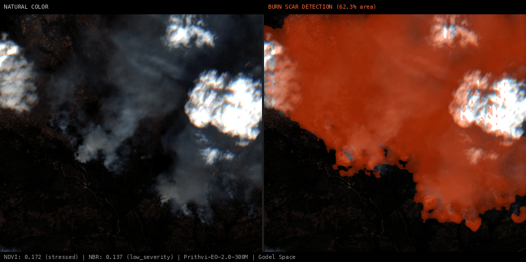 ML analysis for Wildfire McCulley, Baker, Oregon