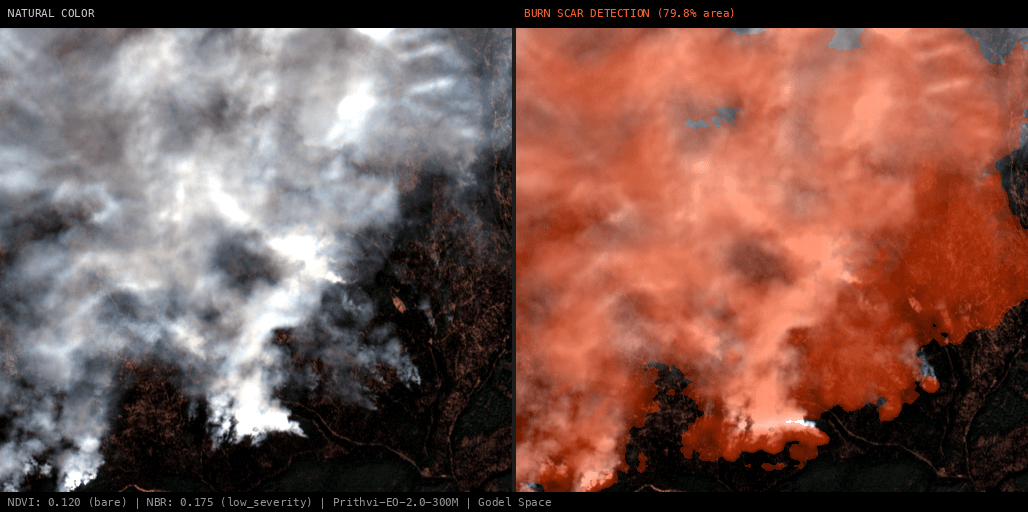 ML analysis for Wildfire McCulley, Baker, Oregon